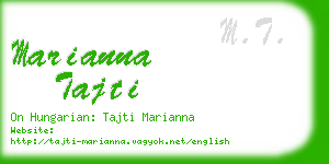 marianna tajti business card